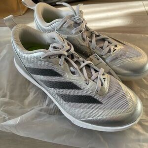 Adidas Adizero Instinct Silver SP Metal Softball Cleats Women's Size 7.5